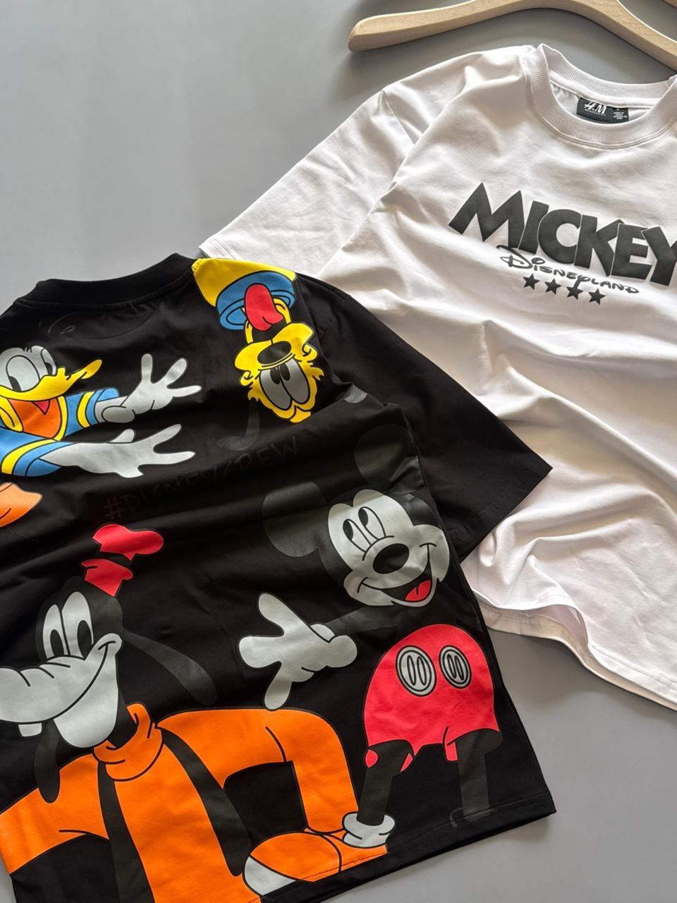 licensed Disney Mickey Mouse graphic print t-shirt available in different styles like oversized or crew neck(PACK OF 3)