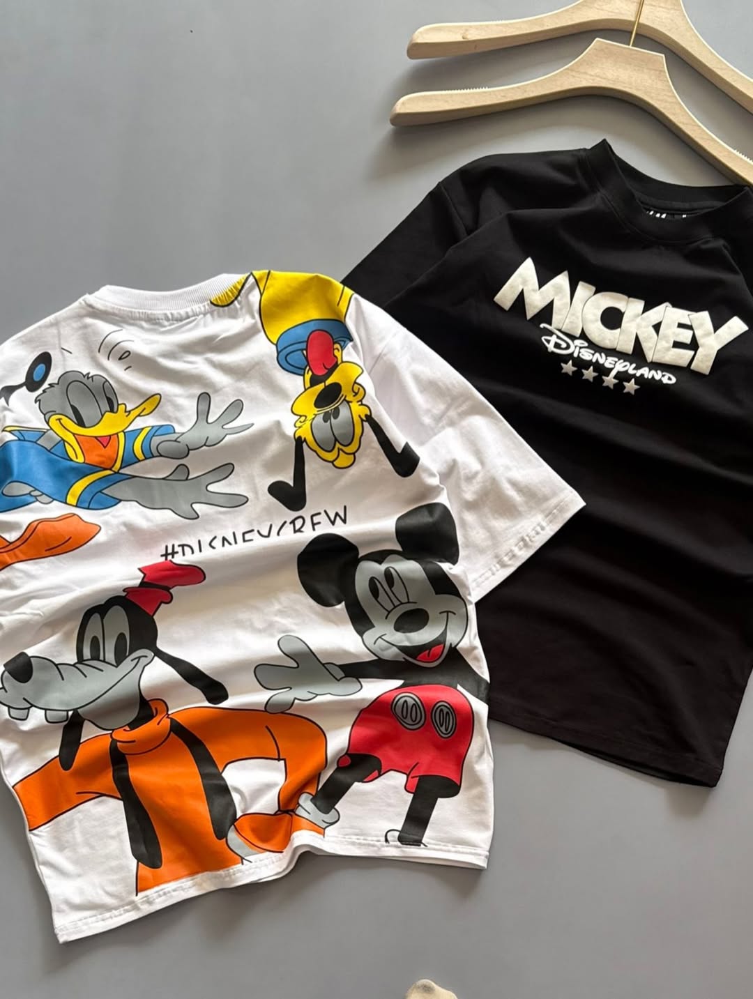 licensed Disney Mickey Mouse graphic print t-shirt available in different styles like oversized or crew neck(PACK OF 3)