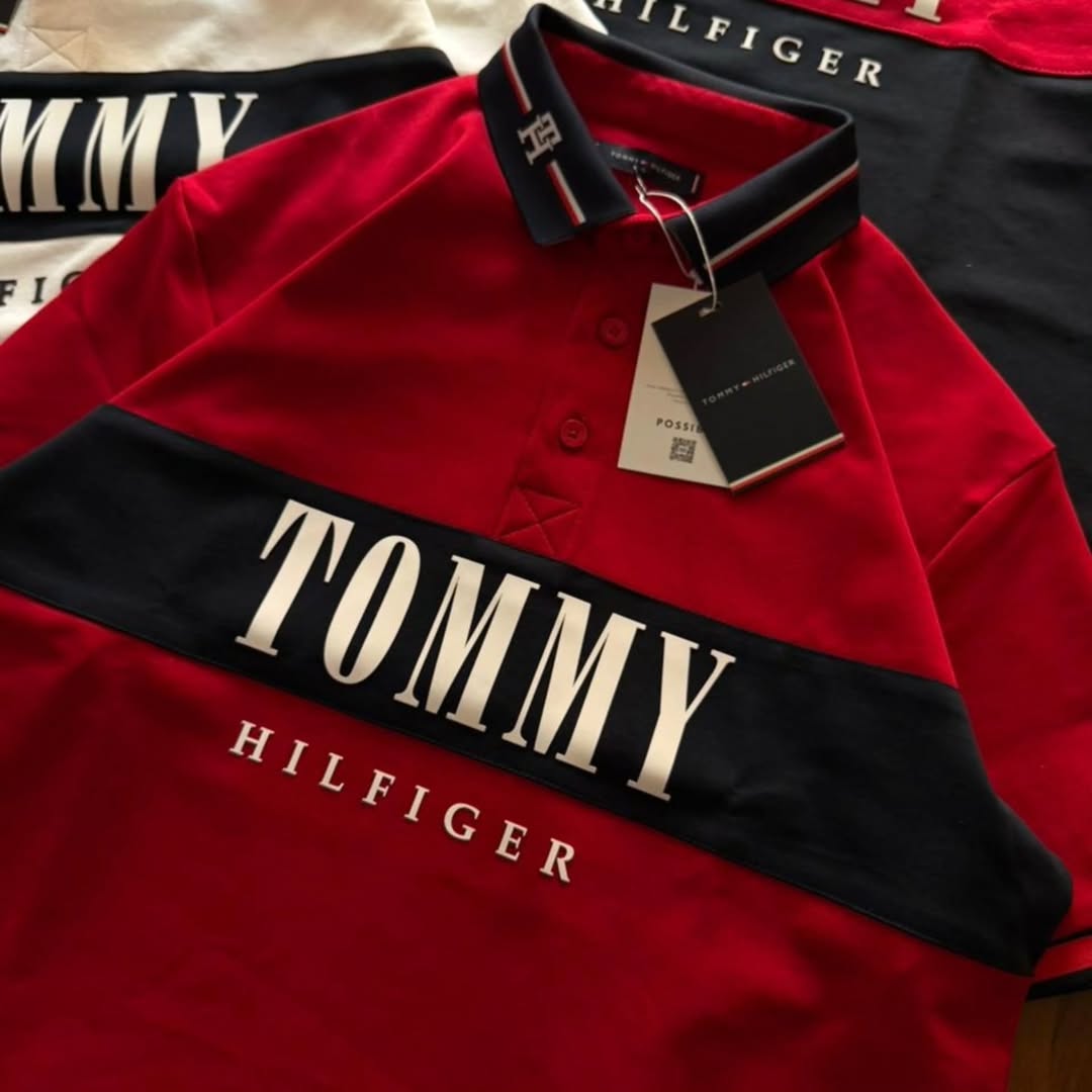 Tommy Hilfiger colorblocked cotton polo shirts feature a chest brand print, short sleeves, and a distinctive polo collar(PACK OF 3)