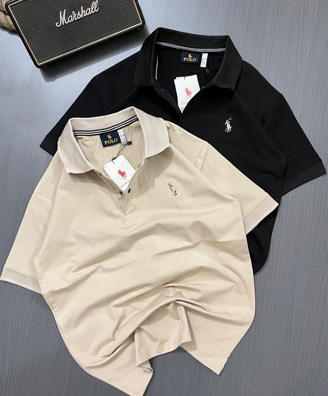 men's solid polo T-shirts, with some resembling models from brands like U.S. Polo Assn. or RedTape (PACK OF 3)