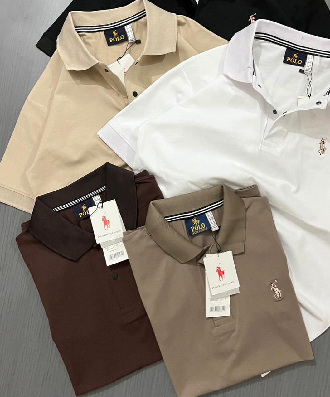 men's solid polo T-shirts, with some resembling models from brands like U.S. Polo Assn. or RedTape (PACK OF 3)