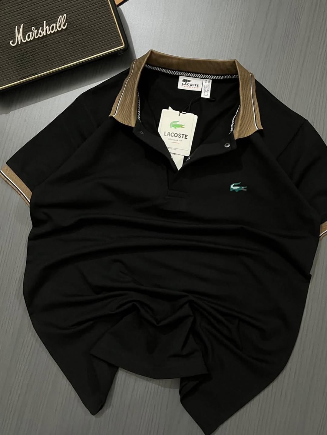 Lacoste Men's Organic Cotton Piqué Polo Shirts in various colors (PACK OF 3)