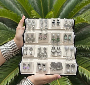 Jhumka + Box  pack of 16