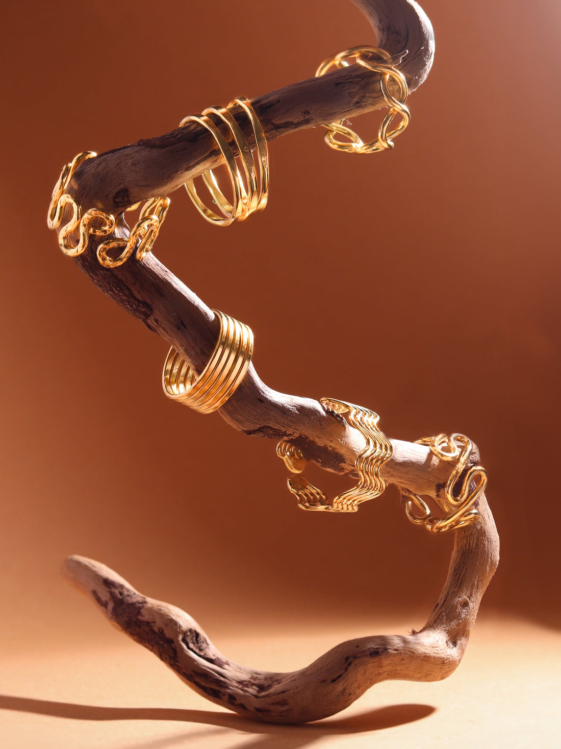 Brass Statement Jewel Hamper ( 6 Rings+ 4 Bracelet + 3 Earrings)