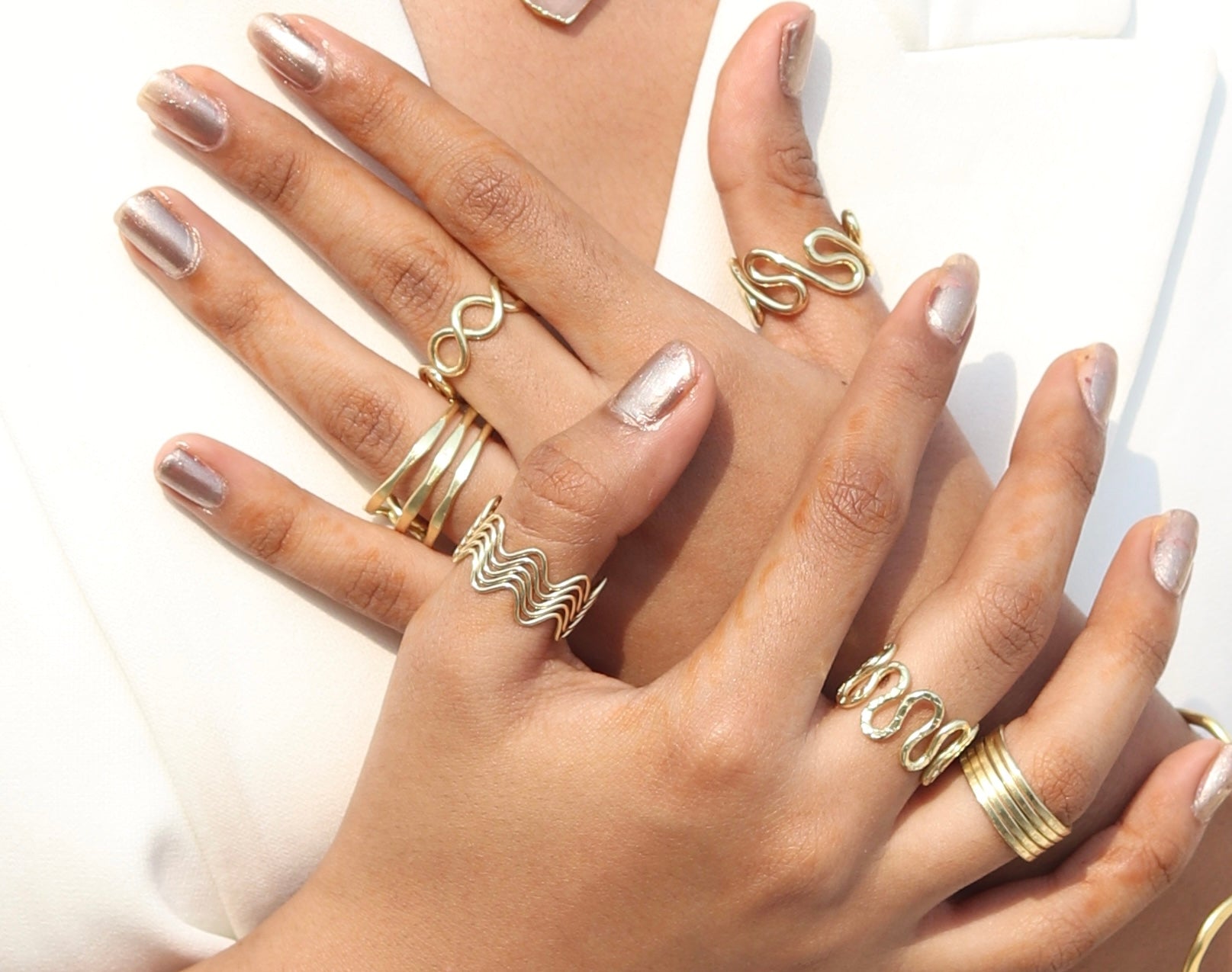 Brass Statement Jewel Hamper ( 6 Rings+ 4 Bracelet + 3 Earrings)