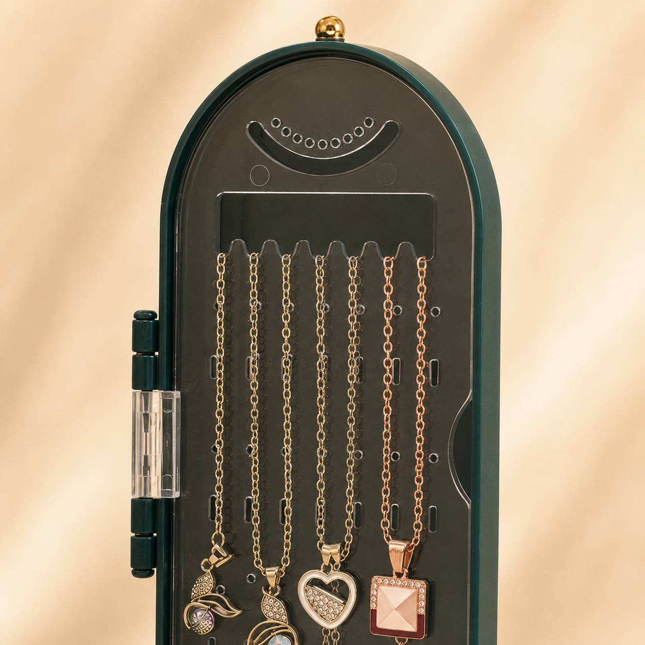 Viral 3-fold elegant Green Jewellery box