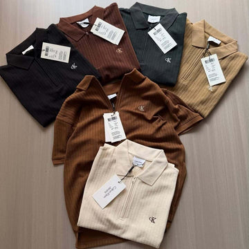 Calvin Klein Jeans textured polo shirt (PACK OF 3)