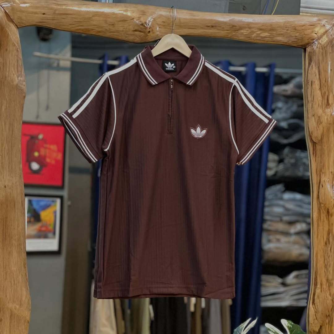 Premium Striped Zip Polo T-Shirt for Men – Stylish Casual Half Sleeve Polo  (PACK OF 3)