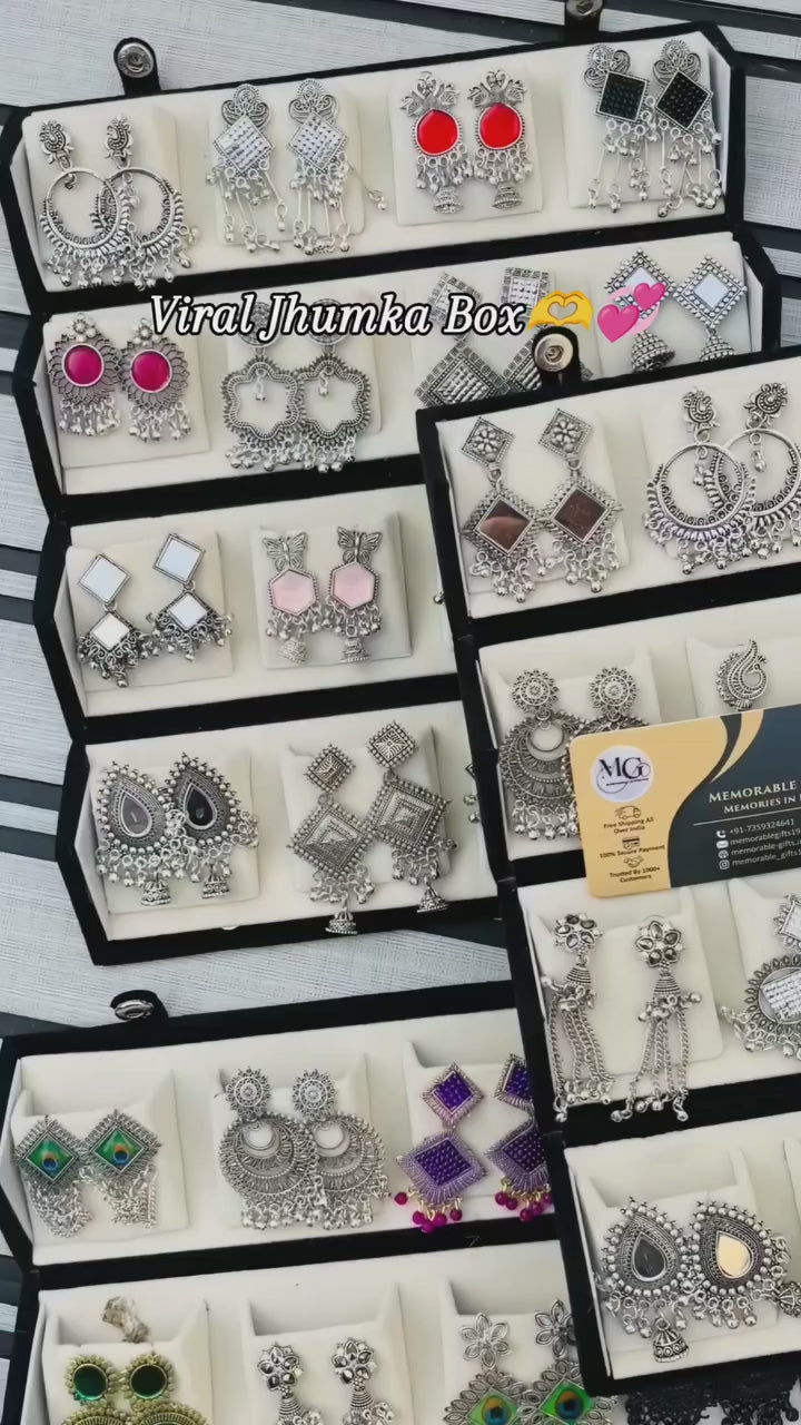 New Trendy 16 pairs jhumka box ✨🎁