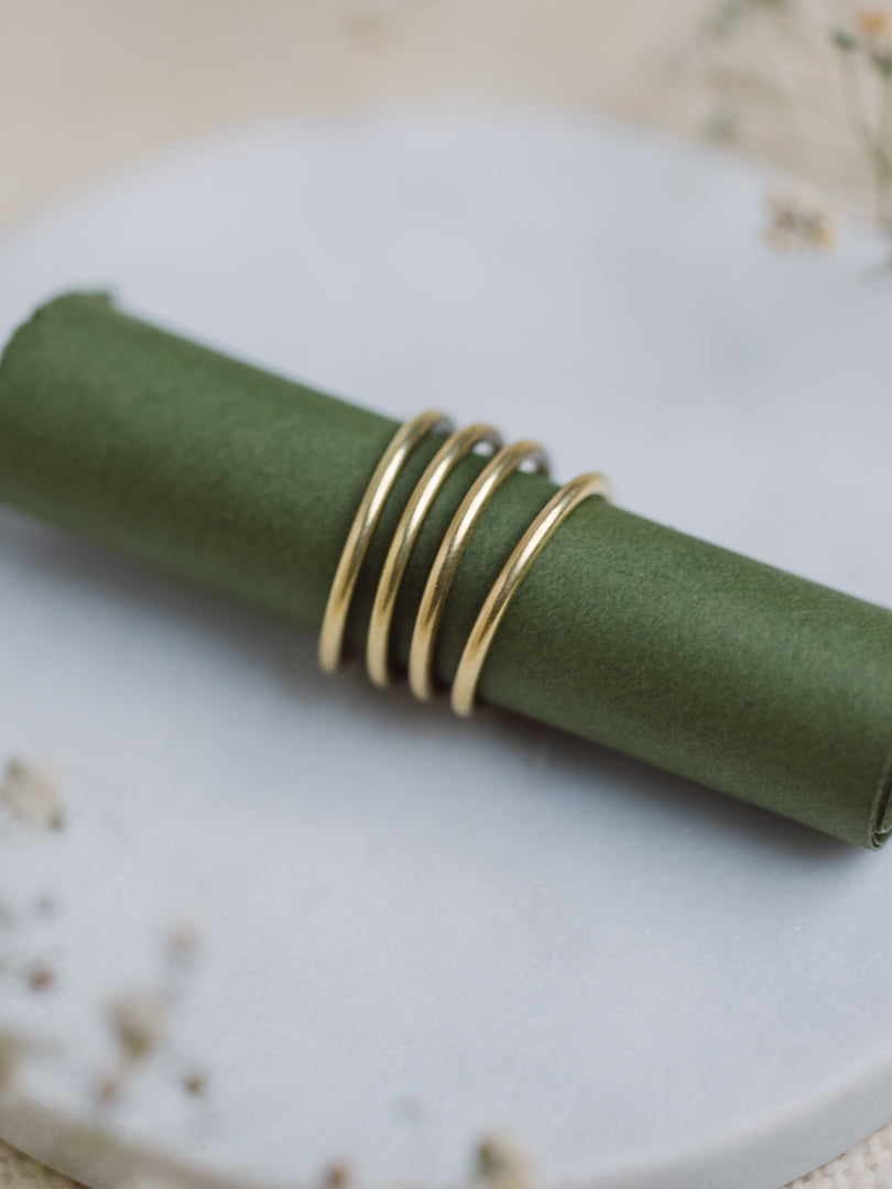 Espiral Brass Adjustable Ring