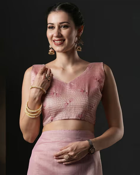 Women Floral Printed Saree with Tassels & Blouse Piece(Buy 1 Get 1 Free)